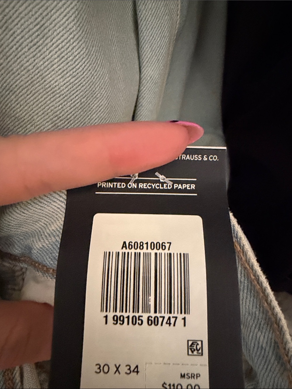 NWT Levi’s Ribcage Wide-Leg Jeans 30x34 - Picture 8 of 8